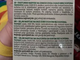 Mlijeko od zobi s kavom 1 L
