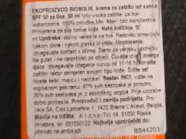 SPF 50 krema za zaštitu od sunca za lice 50 ml
